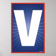 V av RÖSTAR Affischer