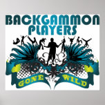 Väck Wild Backgammonspelare Posters