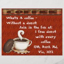 Vad är ett kaffe utan en munk! custom flyer