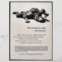 Vad gjorde du i dag för frihet? flygblad designs