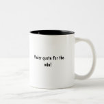 Vader citationstecken för segern! kaffe muggar