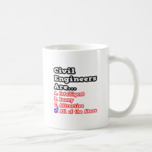 Väg-och vattenbyggnadsingenjörQuiz… skämt Kaffe Muggar