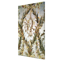 Vägg- silke av empress'nas sovrum, 1787 sträckta canvas tryck