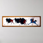 Väggmålning för jakt för popCharlee buffel Posters