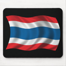 Vågigt den Thailand flagga Mus Matta