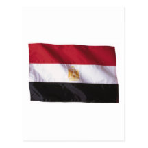 Vågigt egyptenflagga vykort