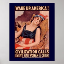 Vak upp Amerika vintage Affisch