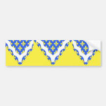 Val-de-Marne frankrikeflagga Bildekal