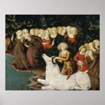 Våldta av Europa, c.1470 (olja på panel) Affisch
