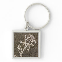 Valentin dag rosa Keychain