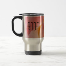 Valentin för BABEkaffe kopparrosa ros gåvor