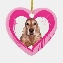 Valentin för engelskacockerspanielSpaniel prydnad  Julgranskulor
