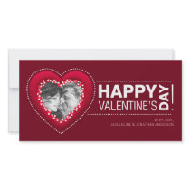 Valentin photocard för personlig för ram för daghj