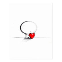 Valentines day vykort