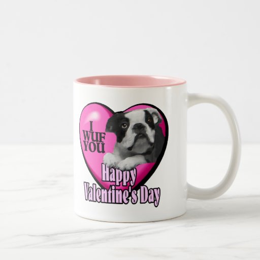 Valentines dayBoston Terrier Kaffe Mugg