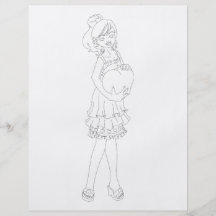 Valentinflicka Flygblad Designs