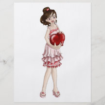 Valentinflicka Flygblad Designs