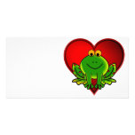Valentingroda Hälsningskort Med Foto