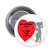 VALENTINMUS, DAG EN TIME FORLOVE! knäppas Knapp Med Nål