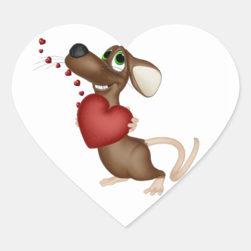 Valentinmusklistermärke