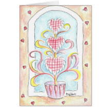 ValentinTopiary Hälsnings Kort