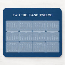 Välj din grundläggande kalender Mousepad för färg  Musmattor