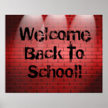 Välkommen back to school! Affischtrycket underteck
