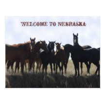 Välkomna till Nebraska vykortet