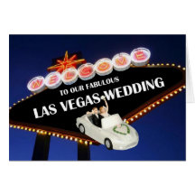 Välkomnande BRUD till för vårt sagolika Las Vegas  Hälsnings Kort