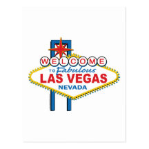 Välkomnande till sagolika Las Vegas Vykort