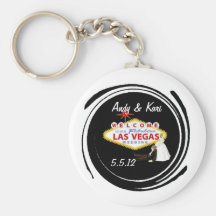 Välkomnande till vårt sagolika Las Vegas gifta sig Nyckelring