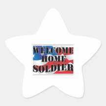 Välkomnandehemsoldat Klistermärke