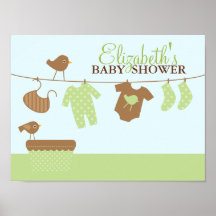 Välkomnandet för babytvättbaby shower undertecknar posters