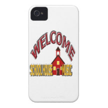 välkomnandet skolar husmusik iPhone 4 Case-Mate skydd