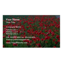 Vallmor i Danmark blommor Visitkort Mallar