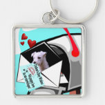 Valpkärlek i en kuvertKeychain Westie version Nyckelringar