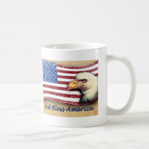 Välsigna dig Amerika Kaffe Muggar
