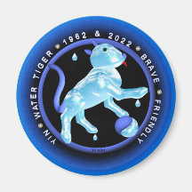 Valxart 1962 2022 WaterTiger zodiacvädur Magneter