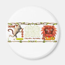Valxart 1968 2028 EarthMonkey zodiac Leo Magneter