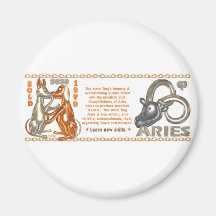Valxarts 1970 2030 födda vädur för MetalDog zodiac Magnet För Kylskåp