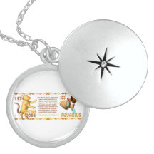 Valxarts född Aquarius 1974 för WoodTiger zodiac Anpassningsbar Halsband