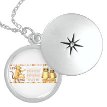 Valxarts födda Gemini 1974 för WoodTiger zodiac Anpassningsbar Halsband