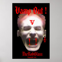 Vampiga TheRobGlass ut! V-affisch