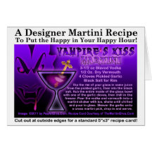 Vampyr kort för kyssMartini recept