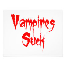 Vampyrer suger inbjudningskort