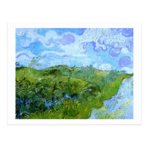 Van Gogh gröna vetefält  (F807) Vykort