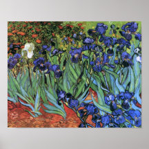 Van Gogh Irises konst för vintage (F608) Affisch