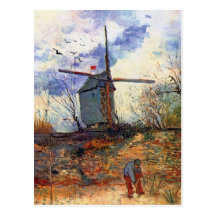Van Gogh - Le Moulin De La Galette Vykort