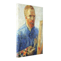 Van Gogh självporträtt Kanvasdukar Med Gallerikvalitet