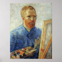 Van Gogh självporträtt Print